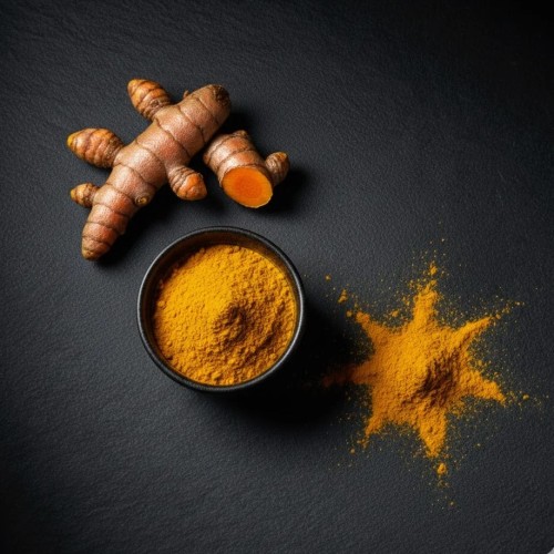 fresh dry and powder turmeric